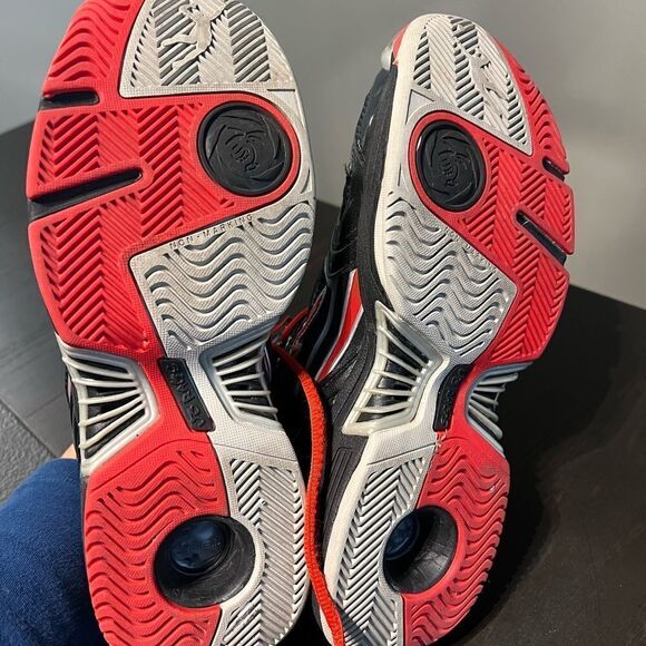 JB Rags Men shoes black/red size 8.5 - Picture 3 of 8